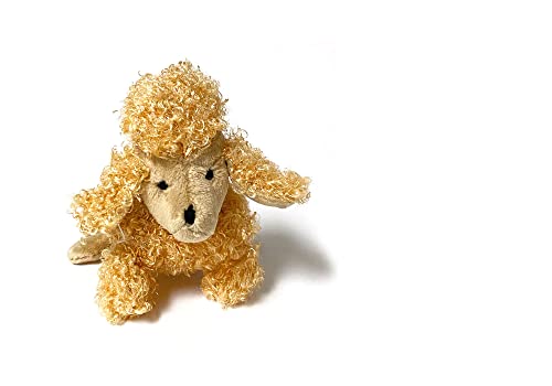 CocoTherapy Oscar Newman Poodle Pipsqueak Toy, 5-inch Length, Cream