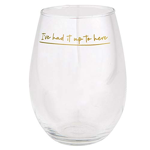 Creative Brands Slant Collections - Jumbo Stemless Wine Glass, 30-Ounce, Had It