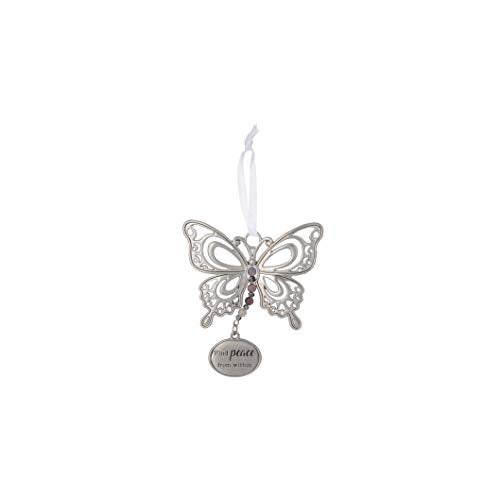 Ganz ER64431 Butterfly Hanging Ornament, 3-inch Height (Find Peace from Within)