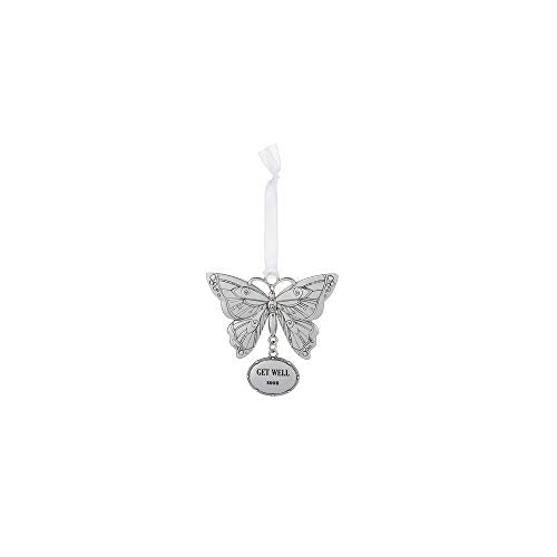 Ganz ER64721 Get Well Soon Hanging Ornament, 3-inch Height, Silver