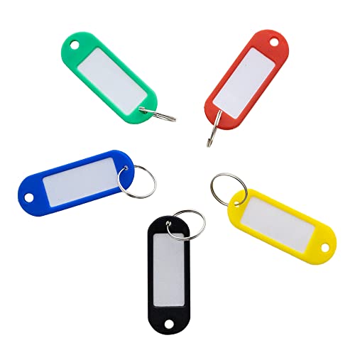 BAZIC Key Tag w/Label Window (8/Pack), 1-Pack