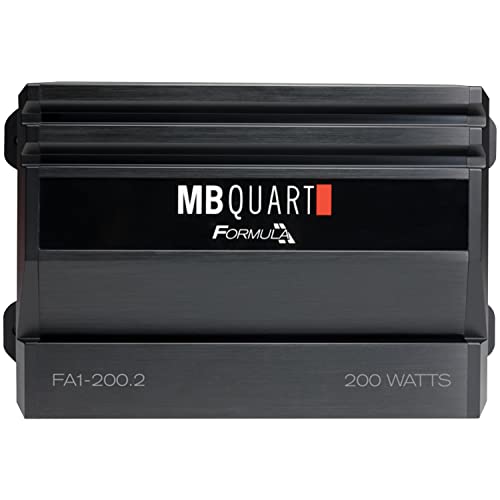 Maxxsonics MB Quart Formula Series 100-Watt 2-Channel Class AB Amp, Black