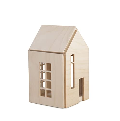 Ukidz Babai Wooden Dollhouse on Magnets Medium - Natural