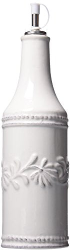 Jay Companies American Atelier Bianca Leaf Oil Bottle, White