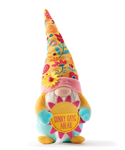 Giftcraft 474560 Messenger Gnome with Sentiment, 13 inch, Polyester, Flower