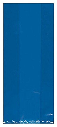 Amscan Party Bags, 11 1/2" x 5" x 3 1/4", Bright Royal Blue