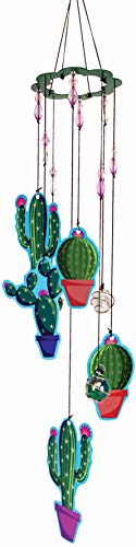 Spoontiques 11916 Cactus Wind Chime, Green