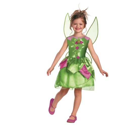 Disguise Disney Fairies Tinker Bell Classic Girls Costume, 3T-4T