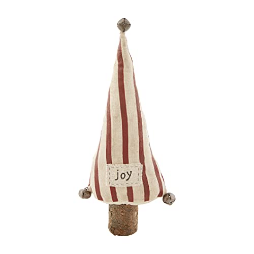 Mud Pie Chritmas Check Stripe Tree Sitter, Small, 12-inch