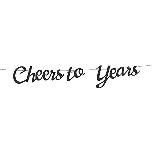 Cheers to Milestone Years Garland - Party Decor - 22 Pieces