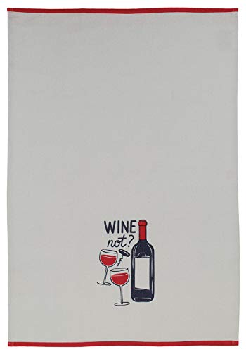 M√úkitchen Designer Print Kitchen Towel, Wine Not