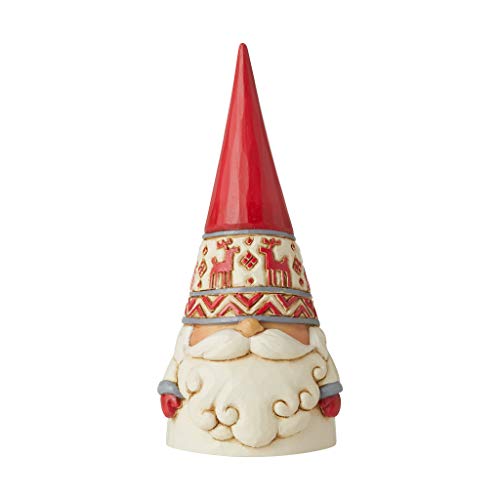 Enesco Jim Shore Heartwood Creek Red Reindeer Hat Gnome Figurine