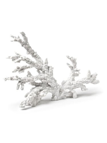 Abbott Collection  American Chateau 11" White Resin Large Coral Branch Figurine Statue Beach/Sea Decor