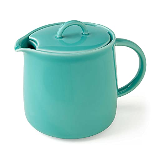 Forlife 620-SFM DAnjou Teapot with Basket Infuser, 20 oz, Seafoam
