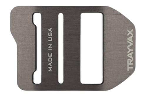 Trayvax Cinch Belt Buckle, 2.83-inch Length, Gray, Aluminum, For Everyday Use, Any Occasions