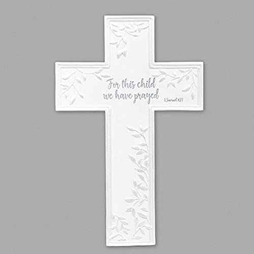 Roman 14164 For this Child Wall Cross, 7.75-inch Height, Resin and Stone Mix