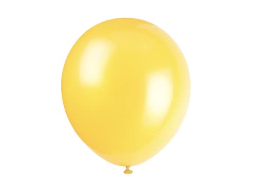 Unique Industries 9" Latex Sunburst Yellow Balloons, 20ct