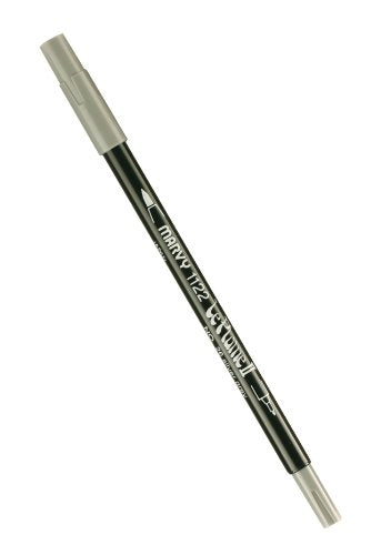 Uchida Marvy Extra Fine Tip Le Plume II Double Ender Marker Pen Art Supplies, Silver Grey