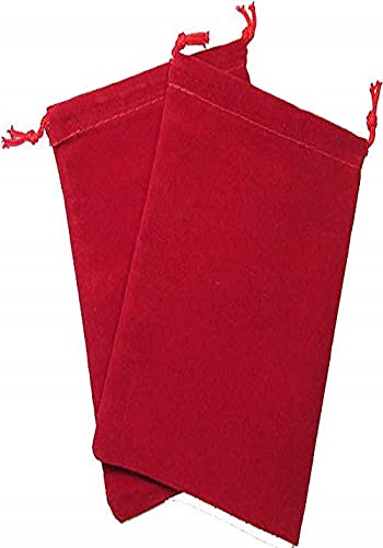 Chessex Red Velour Dice Bag (Small)