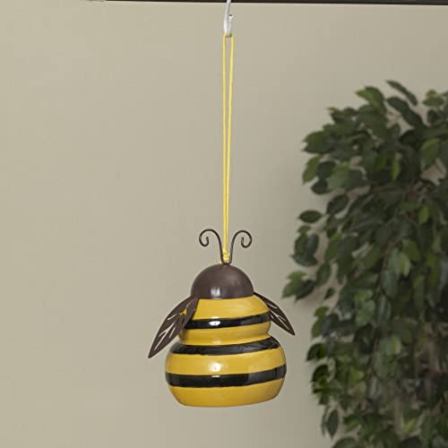 Gerson International Hanging Bee Decor, Ceramic, 5.2-inch Height