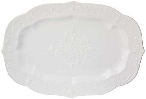 Lenox French Perle Large Serving Platter, White