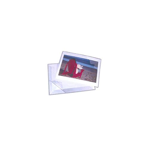 Lineco Self-Sealing L-Velopes 11 in. x 14 in. Clear Document Envelopes