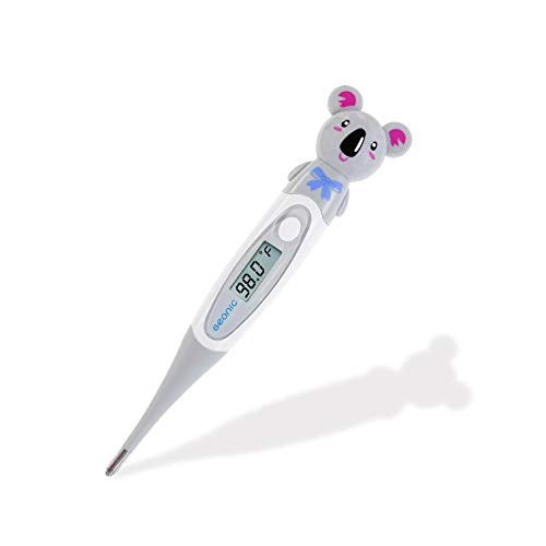 [New 2020 Model] Geonic Medical 10 Second Digital Thermometer for Babies, Children and Adult, Thermometer for Fever, Oral Underarm Rectal Thermometer, Fast and Accurate, C/F Switchable, Koala