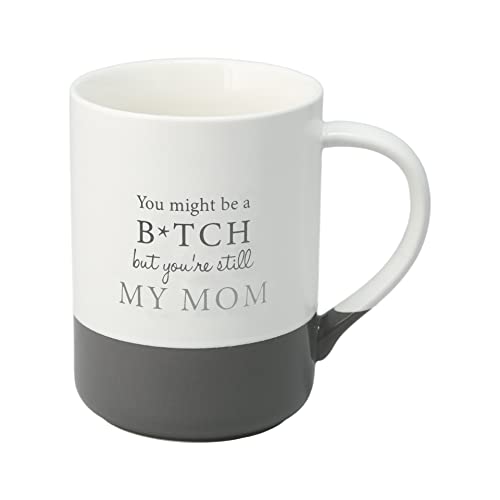 Pavilion - My Mom 18 oz. Large Coffee Cup, Funny Mom Coffee Mug, Novelty Gift for Mom, Mom Mug, Mom Gifts From Daughter, 1 Count (Pack of 1), 5‚Äù x 3.5‚Äù x 4.75‚Äù, White