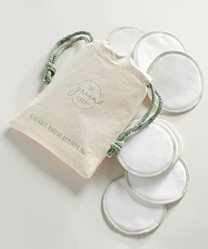 Giftcraft 094061 Make Up Remover Pads with Pouch, Set of 16, 3.2-inch Diameter, Bamboo fibre and Cotton