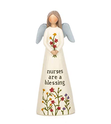 Blossom Bucket 211-12877 Nurses are a Blessing Angel Figurine, 5-inch Height