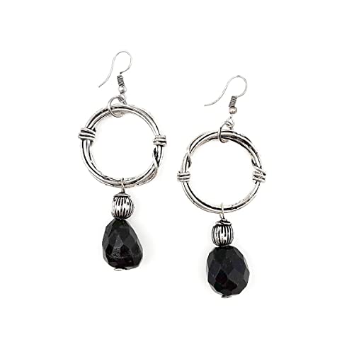 Anju Banjara Earrings - Onyx