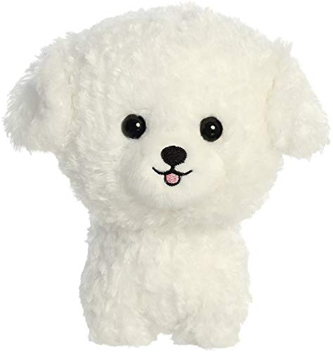 Aurora 02554 Teddy Pets Bichon Frise Plush Toy, 7-inch Height, White