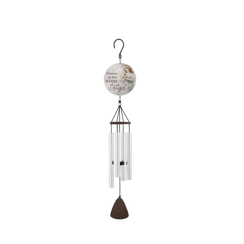 Carson Home 60978 Arms of an Angel Picture Perfect Chime, 27-inch Length, Aluminum, Adjustable Striker and Strung with Industrial Cord