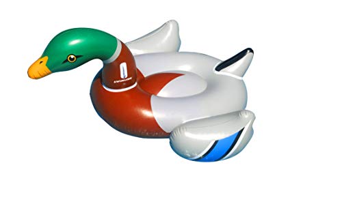 Swimline 90703 Giant Decoy Duck Mallard Ride-on Pool Accessories, 88-inch Length