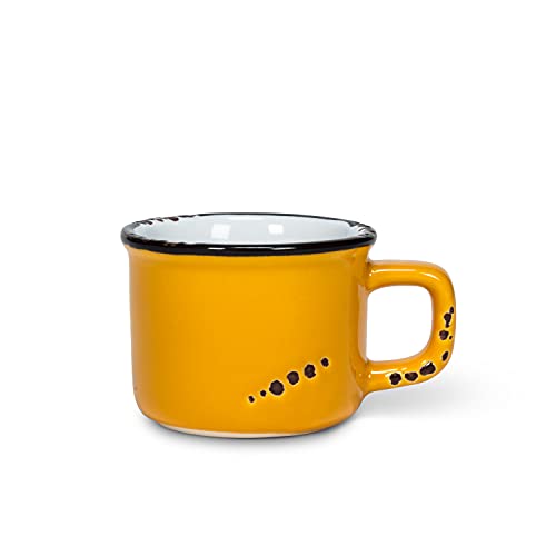 Abbott Collection  27 ESP-Ochre Enamel Look Espresso, Dark Yellow