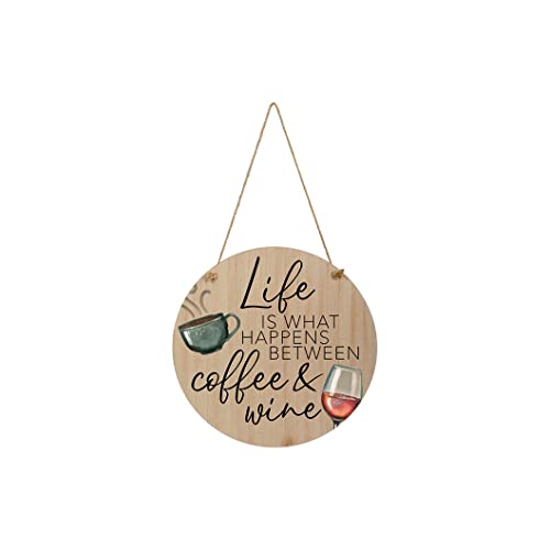 Carson Home Decorative Wall Decor, Wood (Coffee and Wine)