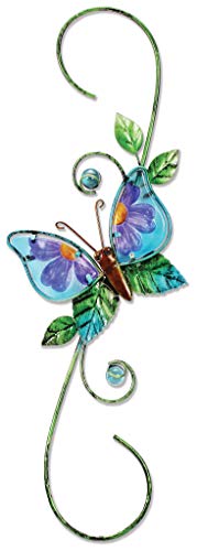 Sunset Vista Designs 91772 Metal and Glass Decorative Plant Hook, Butterfly