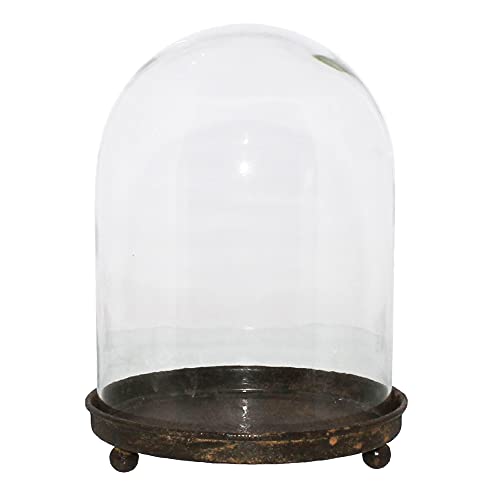 HomArt 3277-0 Mirabelle Vitrine, 8.50-inch Height, Glass and Metal