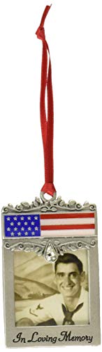 Cathedral Art CO744 Patriotic Picture Photo Frame Memorial Ornament, 1-3/4-Inch