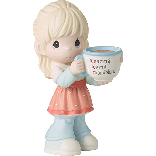 Precious Moments 223007 Mom, You‚Äôre Amazing Blonde Girl Bisque Porcelain Figurine