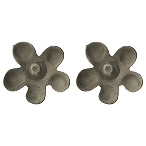 HomArt AREOhome Gia Flower Post Earring, Silver