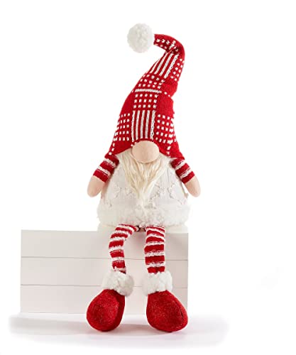Giftcraft 683957 Christmas Shelf Sitter Gnome, 26-inch Height, Polyester