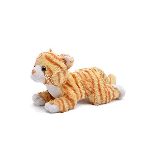 Unipak 2822CG Ruffles Orange Tabby Cat Plush Animal Toy, 8-inch Length