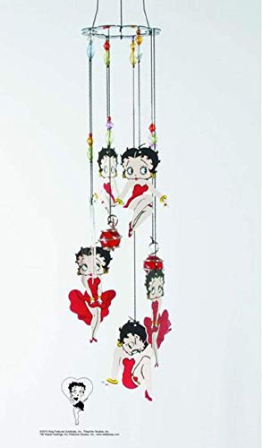 Spoontiques Betty Boop 10016743 Betty Boop Red Dress Metal Wind Chimes