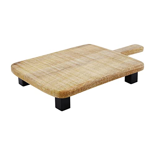 Mud Pie Square Rough Cut Board, 17-inch