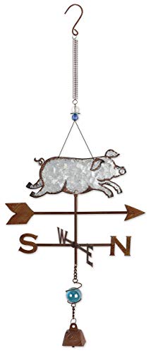 Sunset Vista Pig Bouncy Outdoor Decor