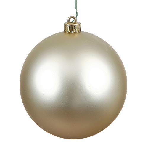 Vickerman 3" Champagne Matte Ball Ornament, 32 per Box