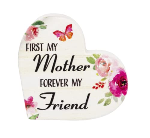 Ganz Block Talk - First my mother forever my friend, Pine Wood, 2.50 Inches Width, 1 Inch Depth, Multicolor