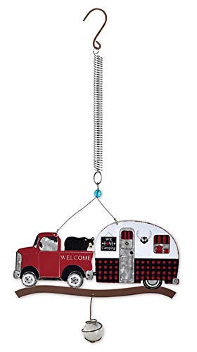 Sunset Vista We Love Camping Bouncy Hanging Ornament