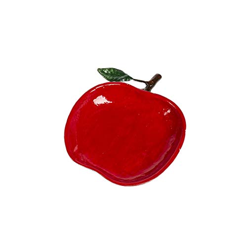 Ganz CB173972 Enamel Apple Trinket Dish, 5-inch Depth, Cast Iron